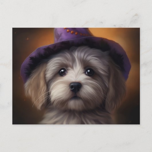 Cartes Postales Puppy Halloween ポストカード (正面)