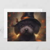 Cartes Postales Puppy Halloween ポストカード (正面/裏面)