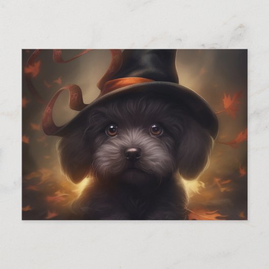 Cartes Postales Puppy Halloween ポストカード (正面)