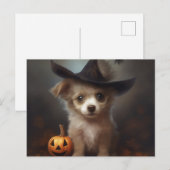 Cartes Postales Puppy Halloween ポストカード (正面/裏面)
