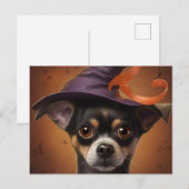 Cartes Postales Puppy Halloween ポストカード (正面/裏面)