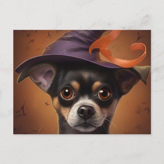 Cartes Postales Puppy Halloween ポストカード (正面)