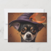Cartes Postales Puppy Halloween