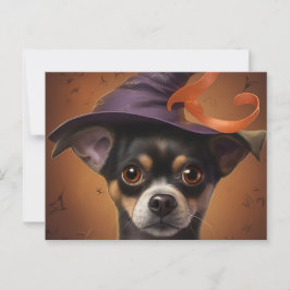 Cartes Postales Puppy Halloween ポストカード