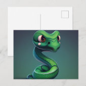 Cartes Postales Serpent Vert ポストカード (正面/裏面)
