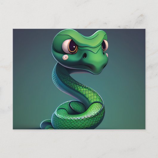 Cartes Postales Serpent Vert ポストカード (正面)