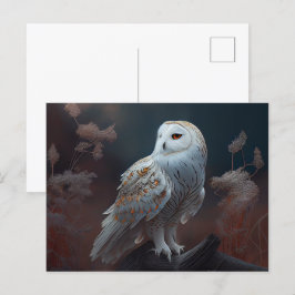Cartes Postales snowy owl ポストカード