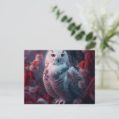 Cartes Postales snowy owl ポストカード (スタンド正面)