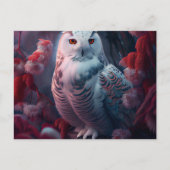 Cartes Postales snowy owl ポストカード (正面)
