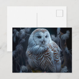 Cartes Postales snowy owl ポストカード