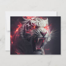 Cartes Postales  White Tiger