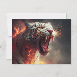Cartes Postales  White Tiger ポストカード