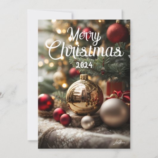 Cartes Pour Fêtes Annuelles Bel arbre de Noël シーズンカード (正面)