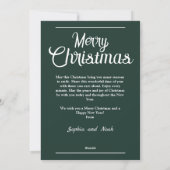 Cartes Pour Fêtes Annuelles Bel arbre de Noël シーズンカード (裏面)