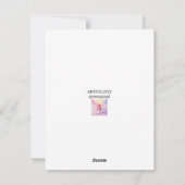 Cartes Pour Fêtes Annuelles handwritten elegant go シーズンカード (裏面)