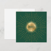 Cartes Pour Fêtes Annuelles Happy New Year Moderne シーズンカード (正面/裏面)