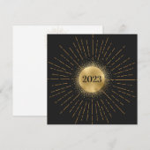 Cartes Pour Fêtes Annuelles Happy New Year Moderne シーズンカード (正面/裏面)