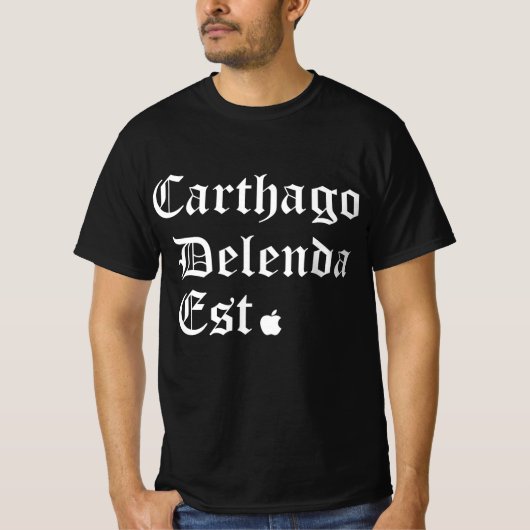 “Carthage Must Fall” - The Zuckerberg Statement T Tシャツ (正面)