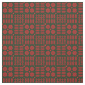 Carthen Coch A Gwyrdd ファブリック (見本)