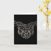 Cartierrのジュエリーのネックレスの~の挨拶/メッセージカード カード (黄色い花)