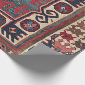 Cartoche Star :: 19世紀赤カラフル青 ラッピングペーパー (角)