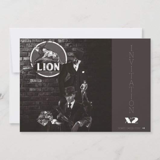 CARTON INVITATION ORIGIN X2 DRESS CODE PROHIBITION 招待状 (正面)