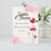 Carton Réponse "Coquelicots" 出欠カード (スタンド正面)