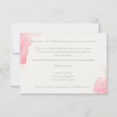 Carton Réponse "Coquelicots" 出欠カード (裏面)