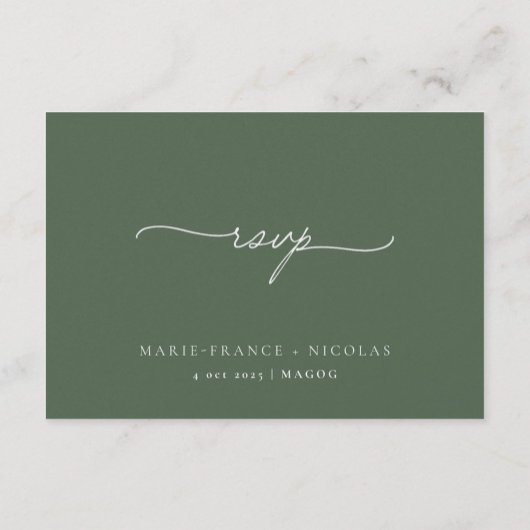 Carton Réponse | French 出欠カード