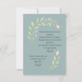 Cartons réponses de mariage RSVP (裏面)