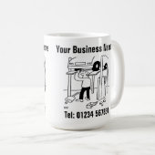 Cartoonの修理とサービス。 コーヒーマグカップ (正面右)