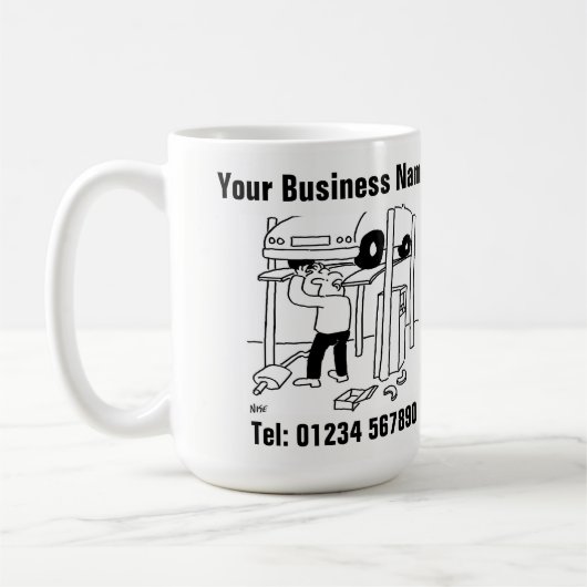 Cartoonの修理とサービス。 コーヒーマグカップ (左)