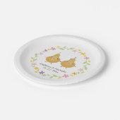 Cartoon おもしろい Perfect Pearフローラリース結婚's ペーパープレート (アングル)