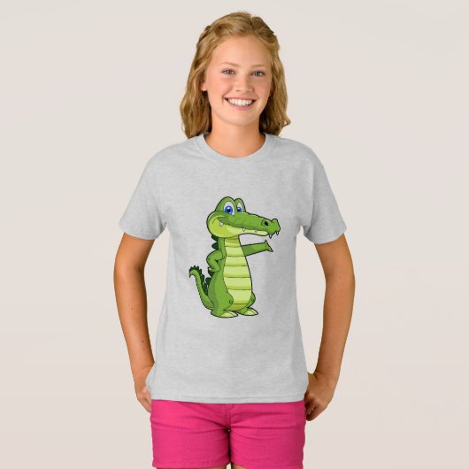 Cartoon Aligatorの背景 Tシャツ (正面フル)