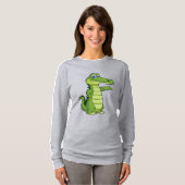 Cartoon Aligatorの背景 Tシャツ (正面フル)