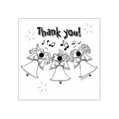 Cartoon Angel Choirカスタマイズ可能 ラバースタンプ (インプリント)