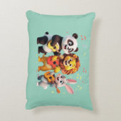 🎵 Cartoon Animal Music Party – Fun & Cute Musical アクセントクッション (裏面(縦))