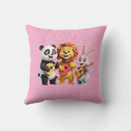 🎵 Cartoon Animal Music Party – Fun & Cute Musical クッション