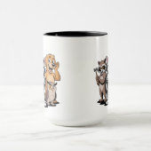 Cartoon Animal Team Character Illustration マグカップ (中央)