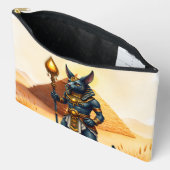 Cartoon Anubis – エジプトの死後の神 アクセサリーポーチ (見開き)