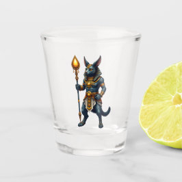 Cartoon Anubis – エジプトの死後の神 ショットグラス
