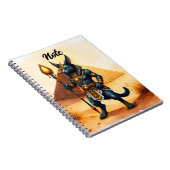 Cartoon Anubis – エジプトの死後の神 ノートブック (右側)