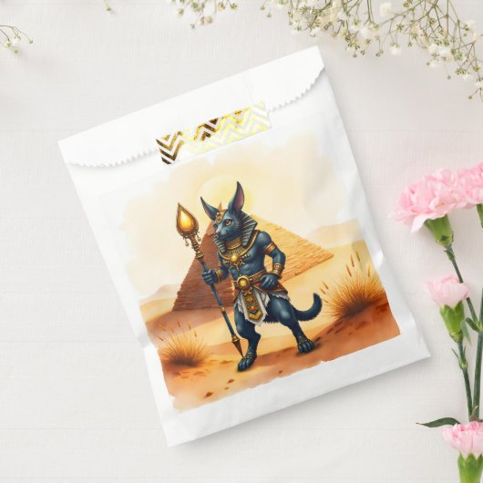 Cartoon Anubis – エジプトの死後の神 フェイバーバッグ (封をした状態)