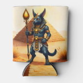 Cartoon Anubis – エジプトの死後の神 缶クーラー (正面)