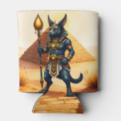 Cartoon Anubis – エジプトの死後の神 缶クーラー (裏面)