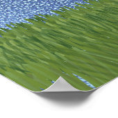 Cartoon Australian Cattle Dog ポスター (角)