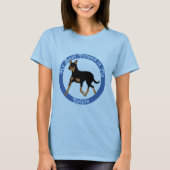 Cartoon Australian Kelpie Trotting 2 Tシャツ (正面)