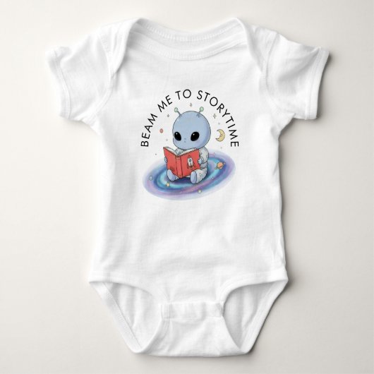 Cartoon Baby Alien Bodysuit ベビーボディスーツ (正面)