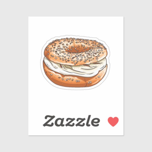 Cartoon bagel シール (シート)