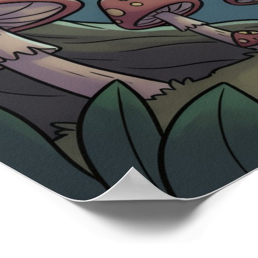 Cartoon Baphomet ポスター (角)